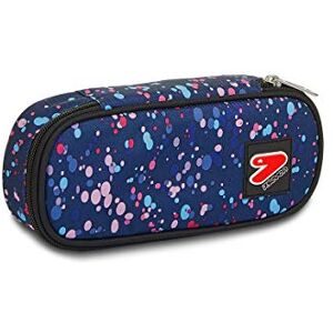 Seven Pencil case COLOR SPOTS Pen Bag, Box for Stationery, Pen Pouch, Perfect for School Supplies, for Teen, Girls&Boys, Italian Design, pink/blue Seven Pencil case COLOR SPOTS Pen Bag, Box for Stationery, Pen Pouch, Perfect for School Supplies, for Teen, Girls&Boys, Italian Design, pink/blue