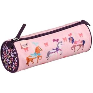 Quo Vadis - School Pencil Case - Round - Louise & Arthur - Multicolor - 8x23x8cm - Canvas (Polyester) - 1 Compartment(s) Quo Vadis - School Pencil Case - Round - Louise & Arthur - Multicolor - 8x23x8cm - Canvas (Polyester) - 1 Compartment(s)