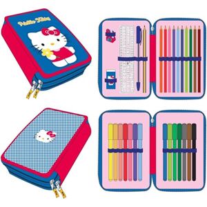CERDÁ LIFE'S LITTLE MOMENTS Pencil Case with Hello Kitty Accessories with Pencils, Markers and Pens-Triple Children's School Case with Sanri Design CERDÁ LIFE'S LITTLE MOMENTS Pencil Case with Hello Kitty Accessories with Pencils, Markers and Pens-Triple Children's School Case with Sanri Design