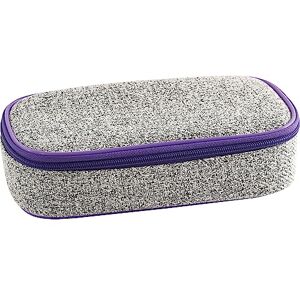 Faber X-Style Pro Jumbo 577433 Pencil Case in Grey/Purple, Pencil Case with Zip and Large Main Compartment Faber X-Style Pro Jumbo 577433 Pencil Case in Grey/Purple, Pencil Case with Zip and Large Main Compartment