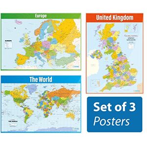 Daydream Education Map Posters Set of 3 Geography Posters Laminated Gloss Paper measuring 850mm x 594mm (A1) Geography Classroom Posters Education Charts by Daydream Education Map Posters Set of 3 Geography Posters Laminated Gloss Paper measuring 850mm x 594mm (A1) Geography Classroom Posters Education Charts by