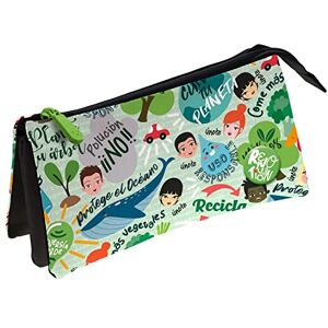 Grafoplás Revolution, (Green) Unisex Triple School Pencil Case, Green, 23 5 x 12 x 14 cm, Green, 23,5x12x14cm, Motivational Grafoplás Revolution, (Green) Unisex Triple School Pencil Case, Green, 23 5 x 12 x 14 cm, Green, 23,5x12x14cm, Motivational