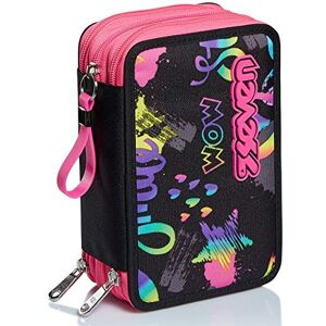 Seven Pencil case Pen bag, multicolor, Box for Stationery, Pen Pouch filled with Pens, Markers & more, Perfect for School Supplies, for Teen Girls and Boys, 3 compartments, XXL IRIDESCENT Seven Pencil case Pen bag, multicolor, Box for Stationery, Pen Pouch filled with Pens, Markers & more, Perfect for School Supplies, for Teen Girls and Boys, 3 compartments, XXL IRIDESCENT