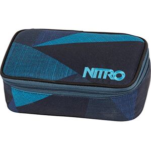NITRO Pencil Case XL inkl. Geo Dreieick & Stundenplan, Federmäppchen, Schlampermäppchen, Faulenzer Box, Federmappe, Stifte Etui, Fragments Blue NITRO Pencil Case XL inkl. Geo Dreieick & Stundenplan, Federmäppchen, Schlampermäppchen, Faulenzer Box, Federmappe, Stifte Etui, Fragments Blue