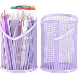 Delifox 2 Pack Pen Holder Pen Organizer (Purple) Delifox 2 Pack Pen Holder Pen Organizer (Purple)