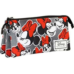 Disney Minnie Mouse Lashes-FAN Triple Pencil Case, Red, 23 x 11 cm Disney Minnie Mouse Lashes-FAN Triple Pencil Case, Red, 23 x 11 cm