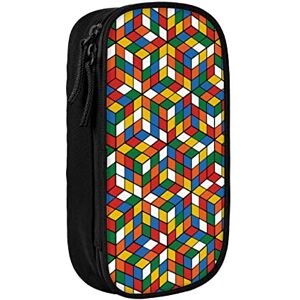 yazs Pen Case Pencil Bag Pouch Zipper Organizer Stationery Holder Storage Box for Office School - Colorful Cube World yazs Pen Case Pencil Bag Pouch Zipper Organizer Stationery Holder Storage Box for Office School - Colorful Cube World