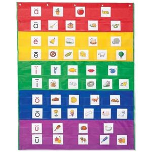 Learning Resources Rainbow Pocket Chart, Nylon Learning Resources Rainbow Pocket Chart, Nylon