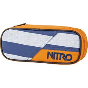 NITRO Pencil Case, Federmäppchen, Schlampermäppchen, Faulenzer Box, Federmappe, Stifte Etui, Heather Stripe NITRO Pencil Case, Federmäppchen, Schlampermäppchen, Faulenzer Box, Federmappe, Stifte Etui, Heather Stripe