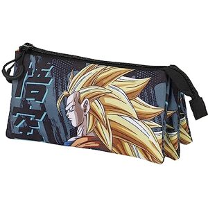 KARACTERMANIA Dragon Ball Warrior-FAN Triple Pencil Case 2.0, Multicolour, 23 x 11 cm KARACTERMANIA Dragon Ball Warrior-FAN Triple Pencil Case 2.0, Multicolour, 23 x 11 cm