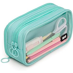 ZIPIT Half & Half Pencil Case Large Capacity Pencil Pouch Pencil Bag for School, College and Office (Mint) ZIPIT Half & Half Pencil Case Large Capacity Pencil Pouch Pencil Bag for School, College and Office (Mint)