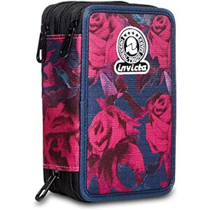 Invicta 3 Zip Case, Roses, Rose, School and Leisure, Complete with Pencils, Markers Etc... Invicta 3 Zip Case, Roses, Rose, School and Leisure, Complete with Pencils, Markers Etc...