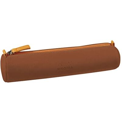 Rhodiarama Copper Italian Faux Leather 3-Piece Pencil Case - Trousse Rhodiarama Copper Italian Faux Leather 3-Piece Pencil Case - Trousse