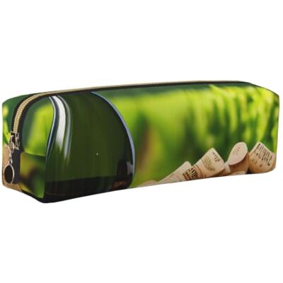 JGHHOUN Wine Bottle Corks Grapes Print Unisex Pencil Case Pouch Office Travel Daily Backpacks Stationery Organizer JGHHOUN Wine Bottle Corks Grapes Print Unisex Pencil Case Pouch Office Travel Daily Backpacks Stationery Organizer