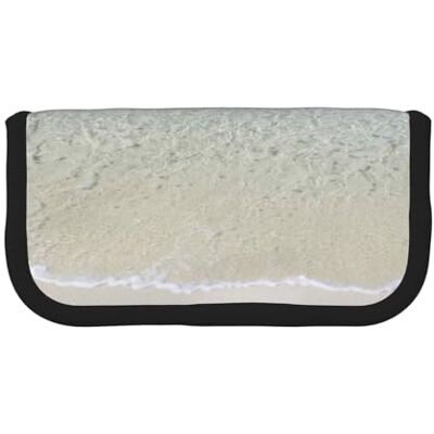 MKNAZ Beach Clear Sea Sand Printed Canvas Pencil Case Large Capacity Pen Pouch Stationery Organiser, Makeup Cosmetic Bag for School Office Travel, Student Gifts MKNAZ Beach Clear Sea Sand Printed Canvas Pencil Case Large Capacity Pen Pouch Stationery Organiser, Makeup Cosmetic Bag for School Office Travel, Student Gifts