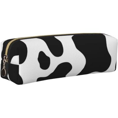 ERCgad Black and White Cow Print Adult Pencil Case Office Travel Stationery Organizer Pouch Stylish Versatile ERCgad Black and White Cow Print Adult Pencil Case Office Travel Stationery Organizer Pouch Stylish Versatile