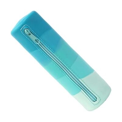 pumpumlia Large Capacity Cylindrical Silicone Pen Case Zippered for School Round Silicone Case pumpumlia Large Capacity Cylindrical Silicone Pen Case Zippered for School Round Silicone Case