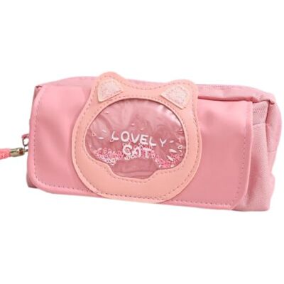 CUTTBOAS Flowing Sand Pencil Case, 3-Layer Stationery Storage Bag(Pink) Eye-catching liquid motion effect in soft hues for organised school and creative workspaces. CUTTBOAS Flowing Sand Pencil Case, 3-Layer Stationery Storage Bag(Pink) Eye-catching liquid motion effect in soft hues for organised school and creative workspaces.