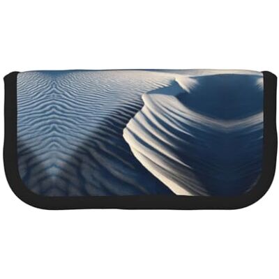 ESNAIUVCD Sand Dune Ripples Print Pencil Case Big Capacity Pencil Bag Makeup Pouch Durable Students Stationery with Double Zipper for School/Office ESNAIUVCD Sand Dune Ripples Print Pencil Case Big Capacity Pencil Bag Makeup Pouch Durable Students Stationery with Double Zipper for School/Office