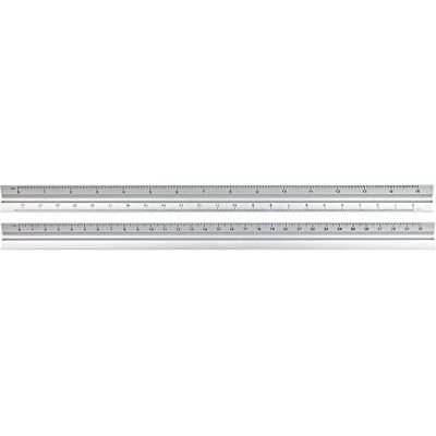 eBuyGB Triangular Scale Ruler, 30 cm, Scales: 1: 100, 1:75, 1:50, 1:25, 1:20, Aluminium, Silver eBuyGB Triangular Scale Ruler, 30 cm, Scales: 1: 100, 1:75, 1:50, 1:25, 1:20, Aluminium, Silver