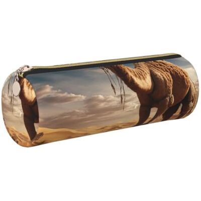 JGHHOUN Desert Sand Camel Print Adult Pencil Case Pen Pouch Home Stationery Organizer Accessory Lghtweight JGHHOUN Desert Sand Camel Print Adult Pencil Case Pen Pouch Home Stationery Organizer Accessory Lghtweight