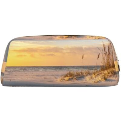 WXWJSHMGC Sand Dunes Print Pencil Case Pencil,Teenage Pen Case, Pen Case Leather, Can Be Used As A Key Bag, A Cosmetic Bag WXWJSHMGC Sand Dunes Print Pencil Case Pencil,Teenage Pen Case, Pen Case Leather, Can Be Used As A Key Bag, A Cosmetic Bag