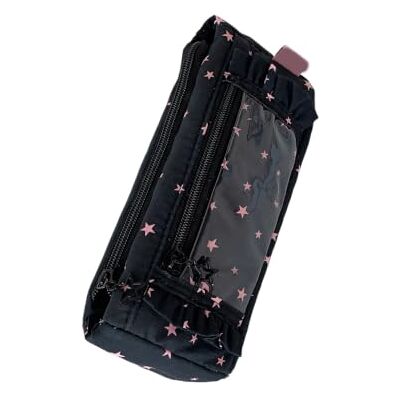uikios Everyday Pencil Organizers Case for Desk Organization, Large Capacity Star Print Soft Fabric Pen Pouch for School and Work Stationery Bag Writing Tool Holder Classroom Pouch Desk Drawer Organizer Bag uikios Everyday Pencil Organizers Case for Desk Organization, Large Capacity Star Print Soft Fabric Pen Pouch for School and Work Stationery Bag Writing Tool Holder Classroom Pouch Desk Drawer Organizer Bag