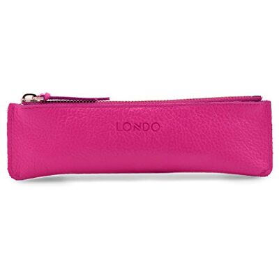 LONDO Genuine Leather Pen Case with Zipper Closure, Pencil Pouch Stationery Bag, OTTO251 LONDO Genuine Leather Pen Case with Zipper Closure, Pencil Pouch Stationery Bag, OTTO251
