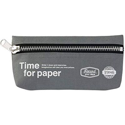 MARK'S(マークス) MARKS Brand Pencil Case Time for Paper Grey MARK'S(マークス) MARKS Brand Pencil Case Time for Paper Grey