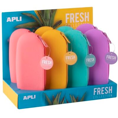 APLI 20406 Display Box with 8 Oval Silicone Cases in Cheerful and Fresh Assorted Colours for Glasses Storage APLI 20406 Display Box with 8 Oval Silicone Cases in Cheerful and Fresh Assorted Colours for Glasses Storage