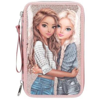 TOPModel - 0414007 - Pink - 3-Compartment - Pencil case TOPModel - 0414007 - Pink - 3-Compartment - Pencil case