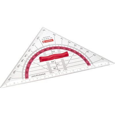 BRUNNEN Geometry Triangle 16 cm Handle Pink Pack of 10 BRUNNEN Geometry Triangle 16 cm Handle Pink Pack of 10