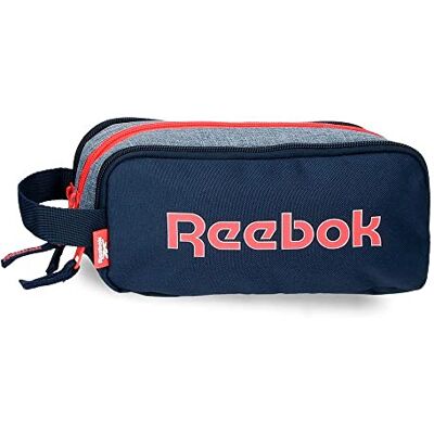 Reebok Lucia Pencil Case, 3 Compartments, Blue, 22 x 10 x 9 cm, Polyester Reebok Lucia Pencil Case, 3 Compartments, Blue, 22 x 10 x 9 cm, Polyester