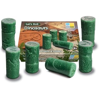 Yellow Door Let’s Roll Dinosaurs Set Of Six Prehistoric Playdough Rollers Early Educational Learning Fine Motor Skills Stamp And Roll In Playdough Clay Or Sand Durable Outdoor Learning Toys Yellow Door Let’s Roll Dinosaurs Set Of Six Prehistoric Playdough Rollers Early Educational Learning Fine Motor Skills Stamp And Roll In Playdough Clay Or Sand Durable Outdoor Learning Toys