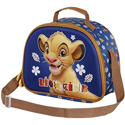 Disney Lion King Little Face-3D Lunch Bag, Blue Disney Lion King Little Face-3D Lunch Bag, Blue