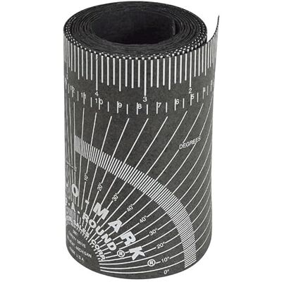 Jackson CURV-O-MARK Wrap-A-Round Welding/Pipefitting Lay Out Ruler Tool Extra-Large (Length: 7'), Black 177b, J1860 Jackson CURV-O-MARK Wrap-A-Round Welding/Pipefitting Lay Out Ruler Tool Extra-Large (Length: 7'), Black 177b, J1860
