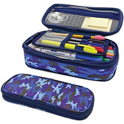 Teacher Created Resources Blue Camo Pencil Case Teacher Created Resources Blue Camo Pencil Case