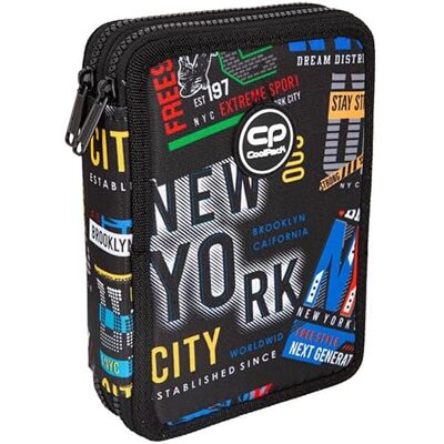 CoolPack F077673, Jumper XL Big City School Pencil Case, Multi-Colour CoolPack F077673, Jumper XL Big City School Pencil Case, Multi-Colour