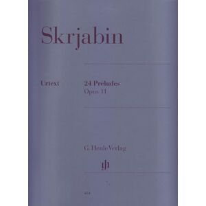 Alexandr Scriabin Scriabin: 24 Preludes op.11 piano Henle intermediate to advanced (HN 484) Alexandr Scriabin Scriabin: 24 Preludes op.11 piano Henle intermediate to advanced (HN 484)
