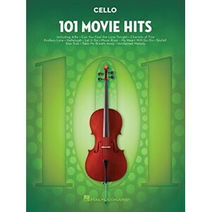 Various 101 Movie Hits for Cello – Sheet Music Songbook Instrumental Folio for All Levels Includes My Heart Will Go On, Mission Impossible, Eye of the Tiger, and More Various 101 Movie Hits for Cello – Sheet Music Songbook Instrumental Folio for All Levels Includes My Heart Will Go On, Mission Impossible, Eye of the Tiger, and More