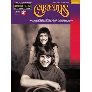 Various PIANO PLAY-ALONG VOLUME 31 CARPENTERS PVG PF BOOK/CD Various PIANO PLAY-ALONG VOLUME 31 CARPENTERS PVG PF BOOK/CD