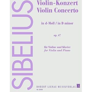 Violin-Concerto D minor: Revised version (1903-1904, rev. 1905). op. 47. violin and orchestra. Réduction pour piano avec parties solistes. Violin-Concerto D minor: Revised version (1903-1904, rev. 1905). op. 47. violin and orchestra. Réduction pour piano avec parties solistes.