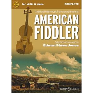 Edward Huws Jones American Fiddler Traditional fiddle music from around the world Violin (2 violins) and piano, guitar ad libitum Sheet Music Boosey & Hawkes (BH 13887) (Fiddler Collection) Edward Huws Jones American Fiddler Traditional fiddle music from around the world Violin (2 violins) and piano, guitar ad libitum Sheet Music Boosey & Hawkes (BH 13887) (Fiddler Collection)
