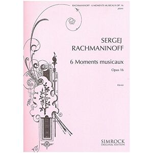 Six Moments musicaux: op. 16. piano. Six Moments musicaux: op. 16. piano.