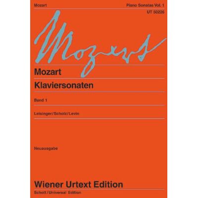 Mozart, Wolfgang AmadeusLeisinger, Ulrich(E) Piano Sonatas Volume 1Edited from the sourcespiano: Edité d'après les sources. piano.: Vol. 1 Mozart, Wolfgang AmadeusLeisinger, Ulrich(E) Piano Sonatas Volume 1Edited from the sourcespiano: Edité d'après les sources. piano.: Vol. 1