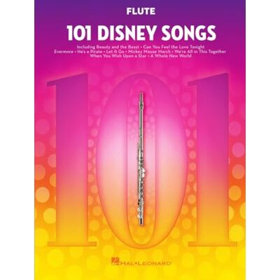 Various 101 Disney Songs for Flute – Sheet Music Songbook Famous Movie Themes for Beginners and Advanced Players Hal Leonard Flute Music Book Instrumental Folio with Melody and Lyrics Various 101 Disney Songs for Flute – Sheet Music Songbook Famous Movie Themes for Beginners and Advanced Players Hal Leonard Flute Music Book Instrumental Folio with Melody and Lyrics