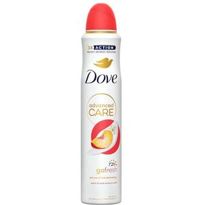 Dove Advanced Care Go Fresh Peach & White Blossom Scent Women's Antiperspirant Deodorant Spray for 72 hour protection against sweat and odour with Pro-Ceramide technology 200 ml, Pack of 6 Dove Advanced Care Go Fresh Peach & White Blossom Scent Women's Antiperspirant Deodorant Spray for 72 hour protection against sweat and odour with Pro-Ceramide technology 200 ml, Pack of 6