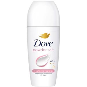 Dove Powder Women's Antiperspirant Deodorant Roll On for 48 hour odour protection with ¼ moisturising cream 50 ml, Pack of 6 Dove Powder Women's Antiperspirant Deodorant Roll On for 48 hour odour protection with ¼ moisturising cream 50 ml, Pack of 6