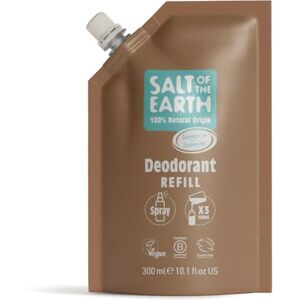 Salt Of the Earth Natural Deodorant Spray Refill Pouch, x3 Uses Ginger & Jasmine Vegan, Long Lasting Protection, Leaping Bunny Approved, Made in the UK 300ml Salt Of the Earth Natural Deodorant Spray Refill Pouch, x3 Uses Ginger & Jasmine Vegan, Long Lasting Protection, Leaping Bunny Approved, Made in the UK 300ml