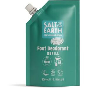 Salt Of the Earth Natural Foot Spray Refill Pouch, x3 Uses Foot Spray Vegan, Long Lasting Protection, Leaping Bunny Approved, Made in the UK 300ml Salt Of the Earth Natural Foot Spray Refill Pouch, x3 Uses Foot Spray Vegan, Long Lasting Protection, Leaping Bunny Approved, Made in the UK 300ml